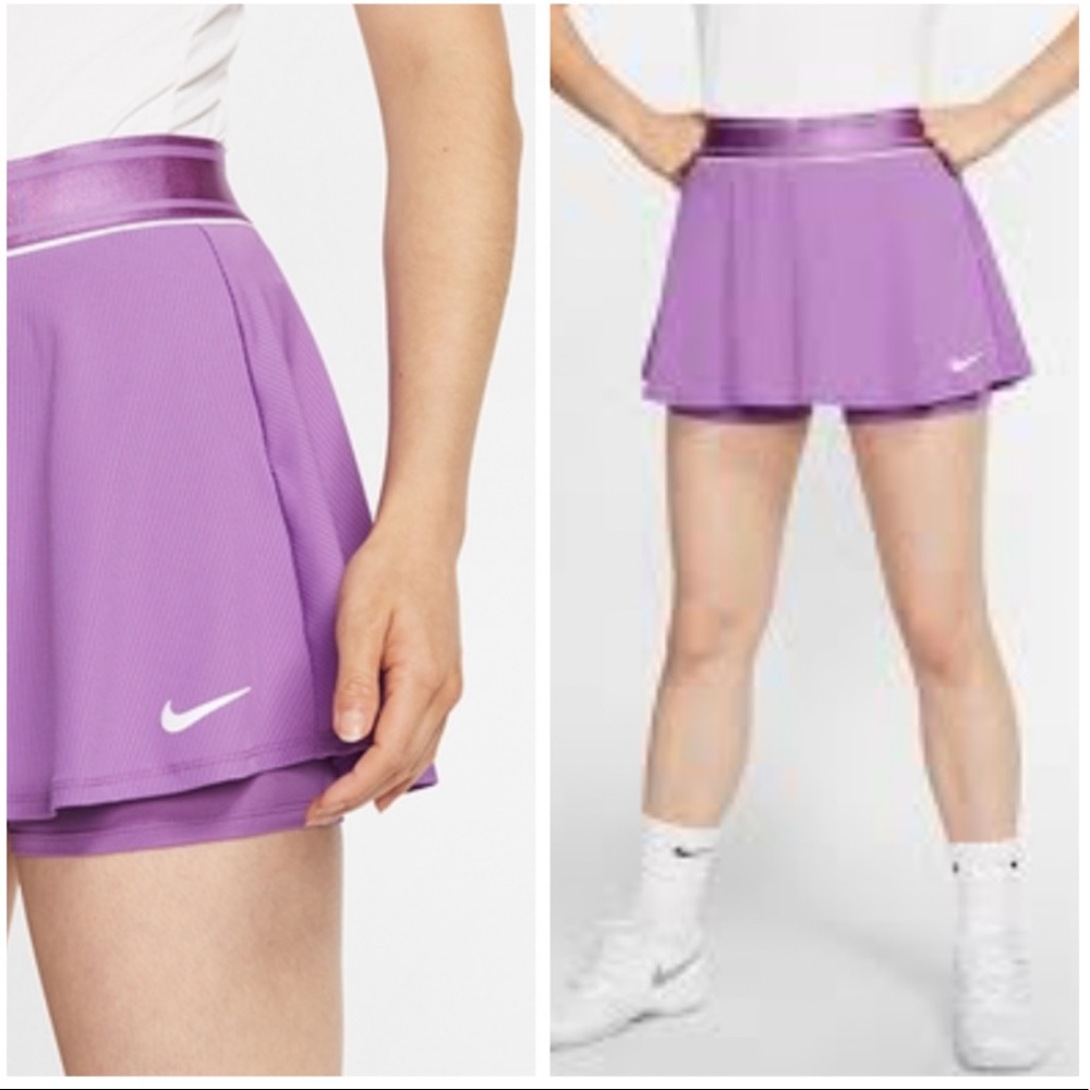 Nike Dry Fit Purple Flouncy Tennis Court Skirt/ Skort